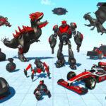 Dino Robot Games Car Game